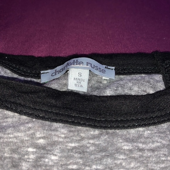 Grey and black Cropped tank - Picture 3 of 4